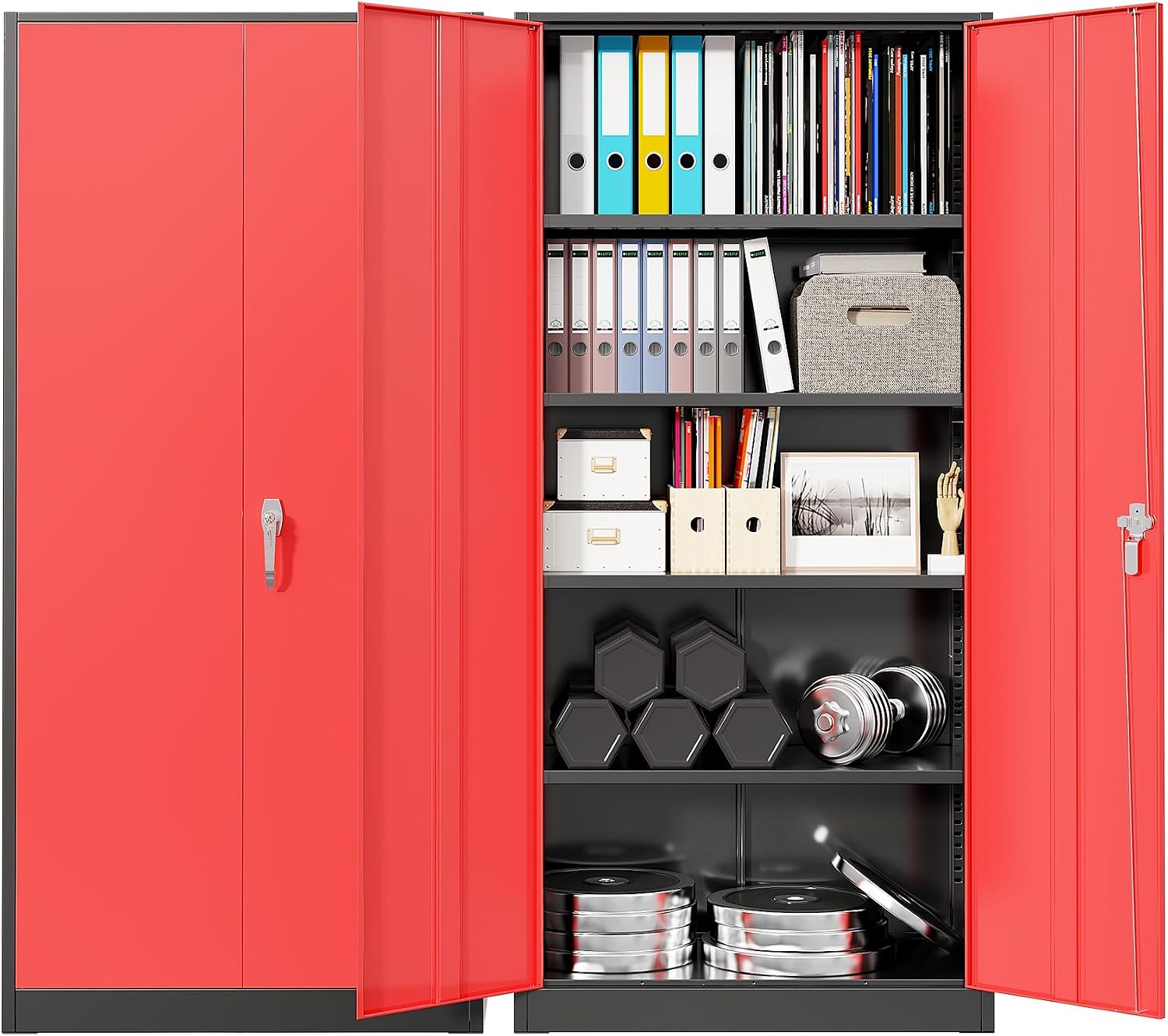 Office Storage Cabinet - Wytrzymała metalowa szafka do przechowywania w