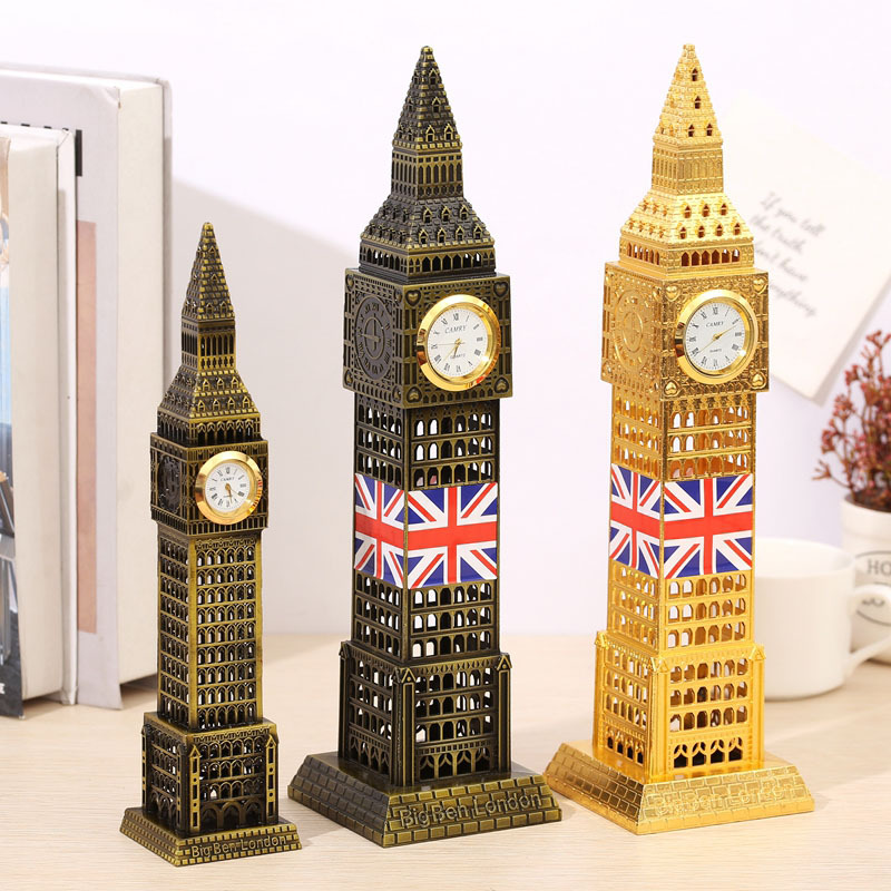 Office Furniture London - Model Londyńskiego Big Bena z zegarem