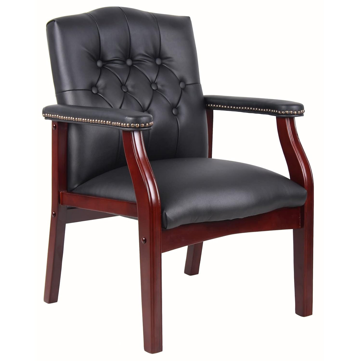 Zestaw 4 czarnych skórzanych k – Office Furniture Ergonomic recenzja i cena