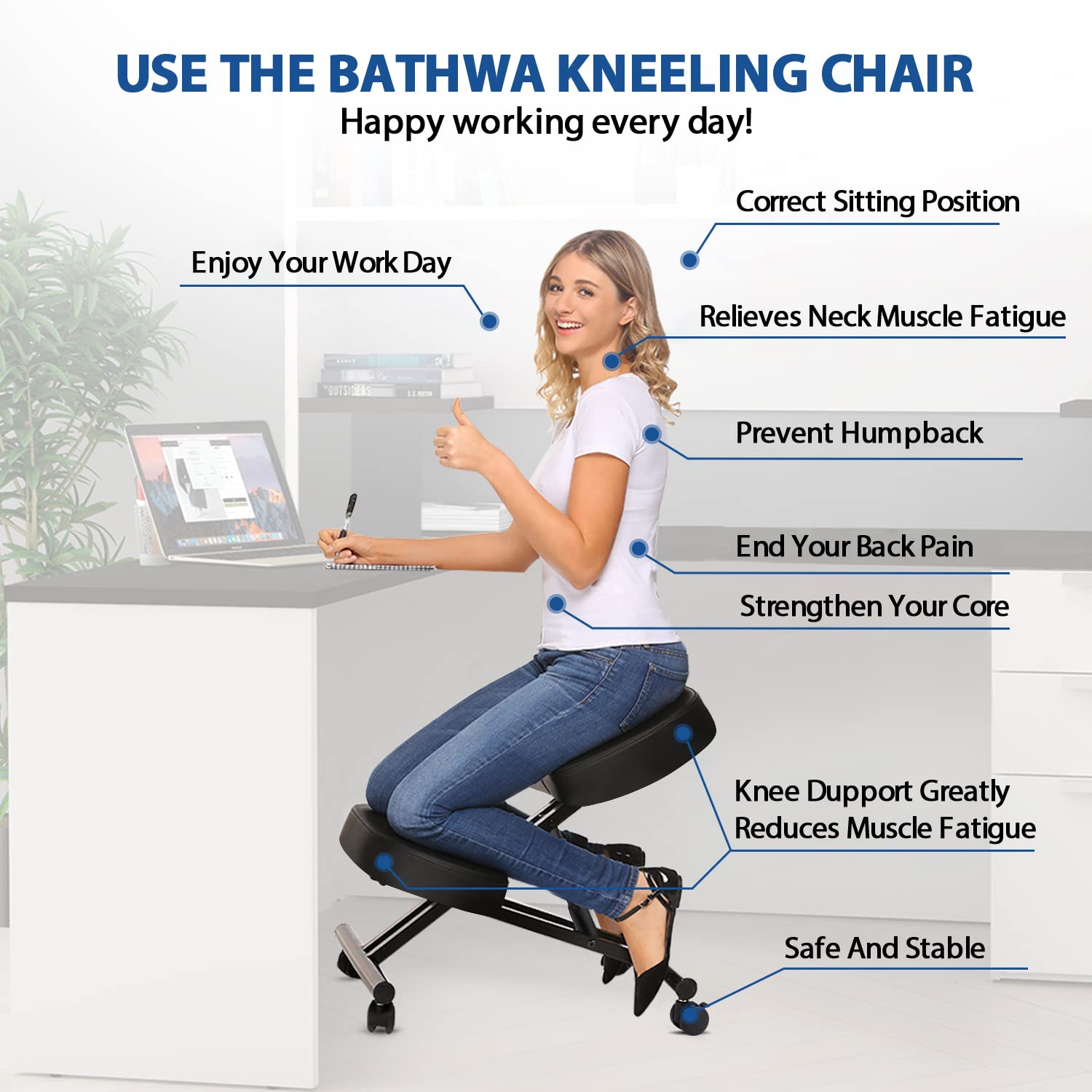 Ergonomiczne krzesło do klęcze – Office Furniture Ergonomic recenzja i cena