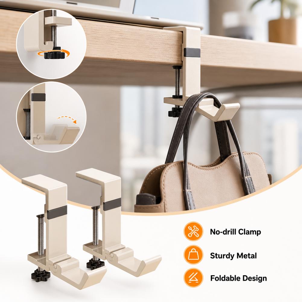 Składany haczyk na biurko bez  – Office Furniture And Design recenzja i cena