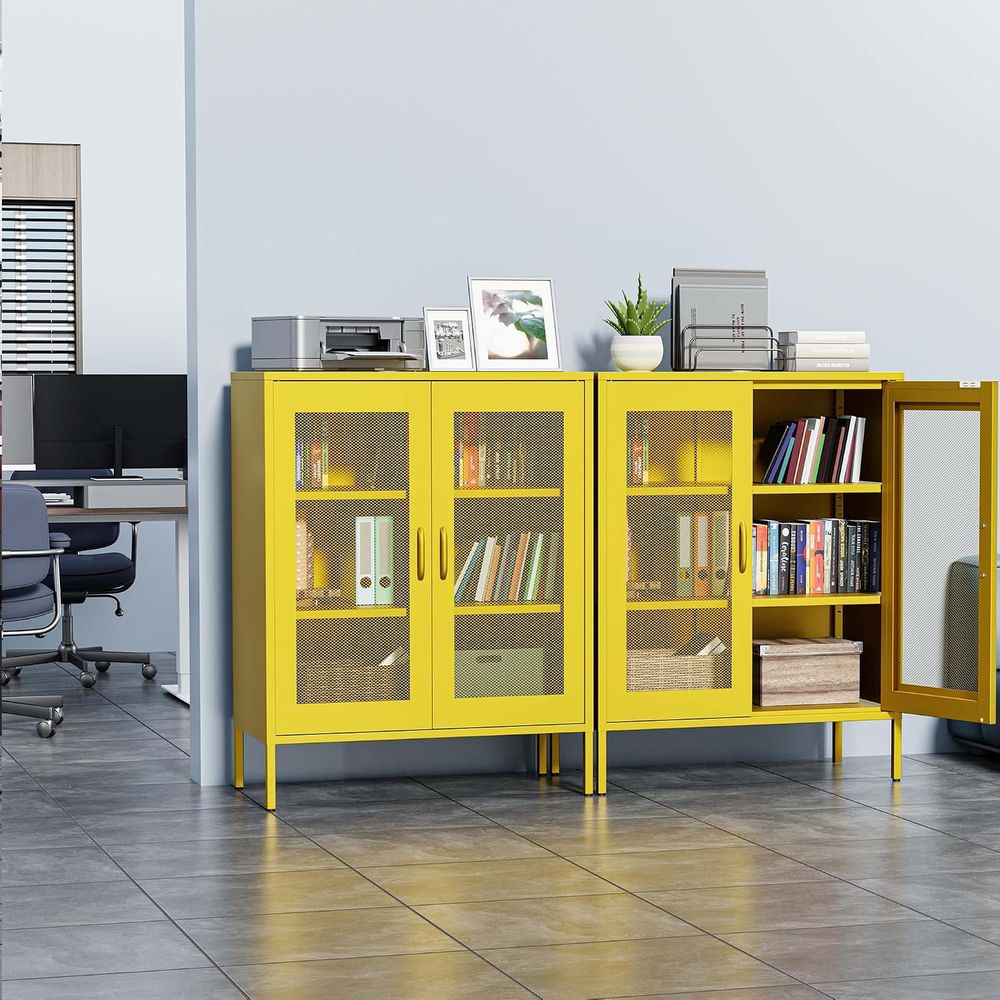 Metalowa szafka siatkowa z reg – Office Storage Cabinet recenzja i cena