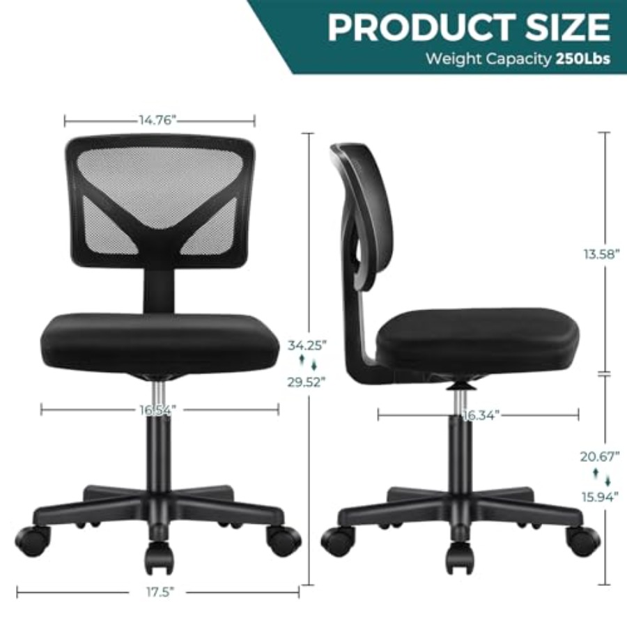 Małe krzesło biurowe bez podło – Task Chair Mid Back recenzja i cena